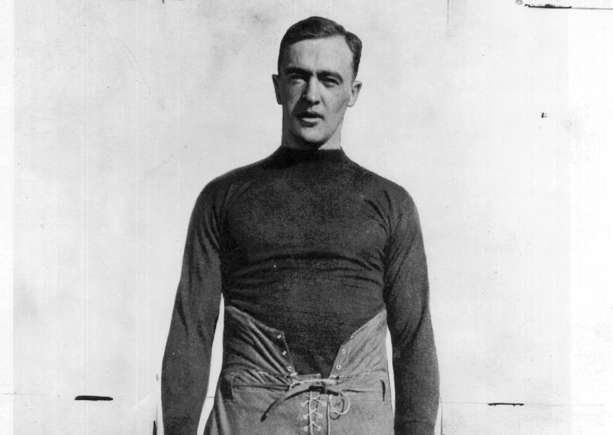 An undated photo of All American George Gipp, who died in 1920. (AP photo)