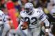LOS ANGELES, CA - DECEMBER 18: Running back John L. Williams #32 of the Seattle Seahawks runs with the ball during the game against the Los Angeles Raiders at Los Angeles Memorial Coliseum on December 18, 1988 in Los Angeles, California. The Seahawks wo
