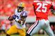 Jeremy Hill and the LSU rushing attack struggled to get things going on the ground offensively against Georgia.