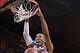 A majority of Akil Mitchell's baskets come around the rim.