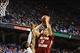 Ryan Anderson (12) scored 14 points in a season-ending loss to Miami. Anderson scored in double figures in 26 of 32 games last year.