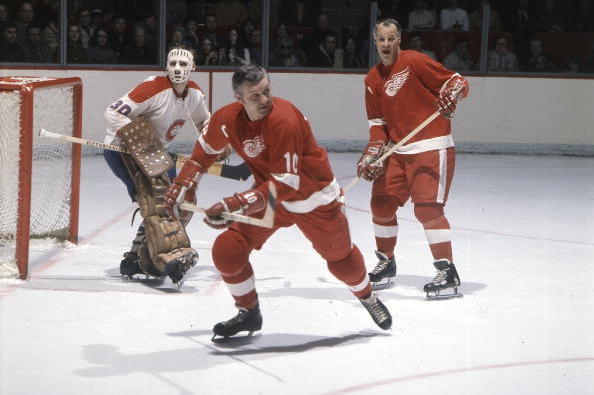 Lot Detail - Detroit Red Wings Gordie Howe, Steve Yzerman, Sergei Fedorov.