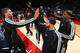 Brook Lopez, Kevin Garnett, Deron Williams and Paul Pierce: The 2013-14 Brooklyn Nets getting to know each other.