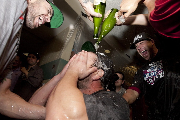 Lakers celebrate 2009 Championship in the locker room by letting loose  champagne.jpg