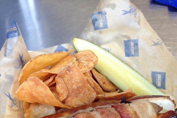 The viral Texas Rangers Boomstick hot dog has actually been around for years