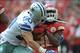 Cowboys linebacker Sean Lee tackles Kansas City Chiefs running back Jamaal Charles.