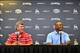 Marlins president of baseball operations Michael Hill, right, and general manager Dan Jennings have a few decisions to make this offseason.