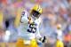 LSU defensive end Jermauria Rasco celebrates a stop against Florida.