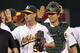 Grant Balfour and Kurt Suzuki may be giving their final high fives to Oakland teammates.