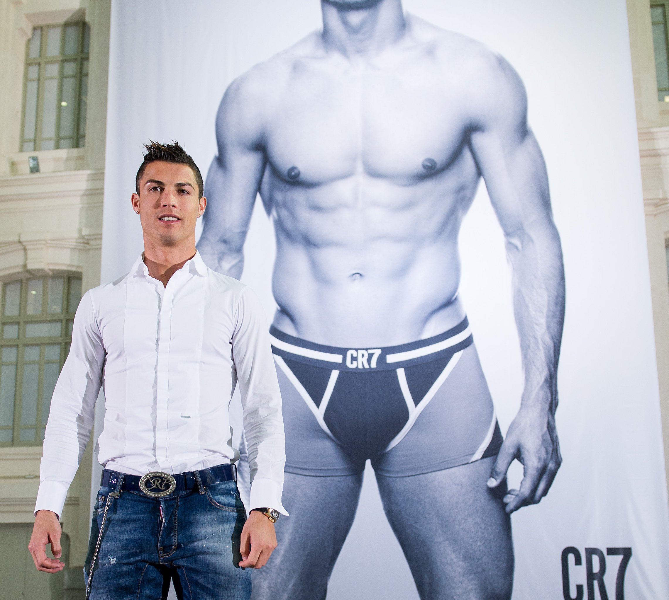 Cristiano Ronaldo Poses Half-Naked In Underwear To Launch CR7