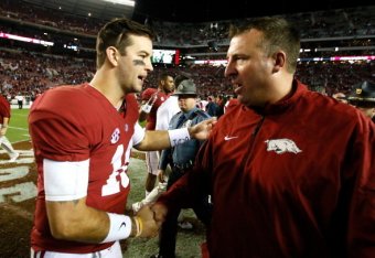 Head coach Bret Bielema