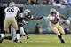 Mark Ingram runs for daylight against the Jets.