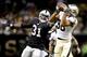 Nick Toon hauls in a pass against Oakland in the preseason.