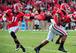 QB Aaron Murray after a handoff