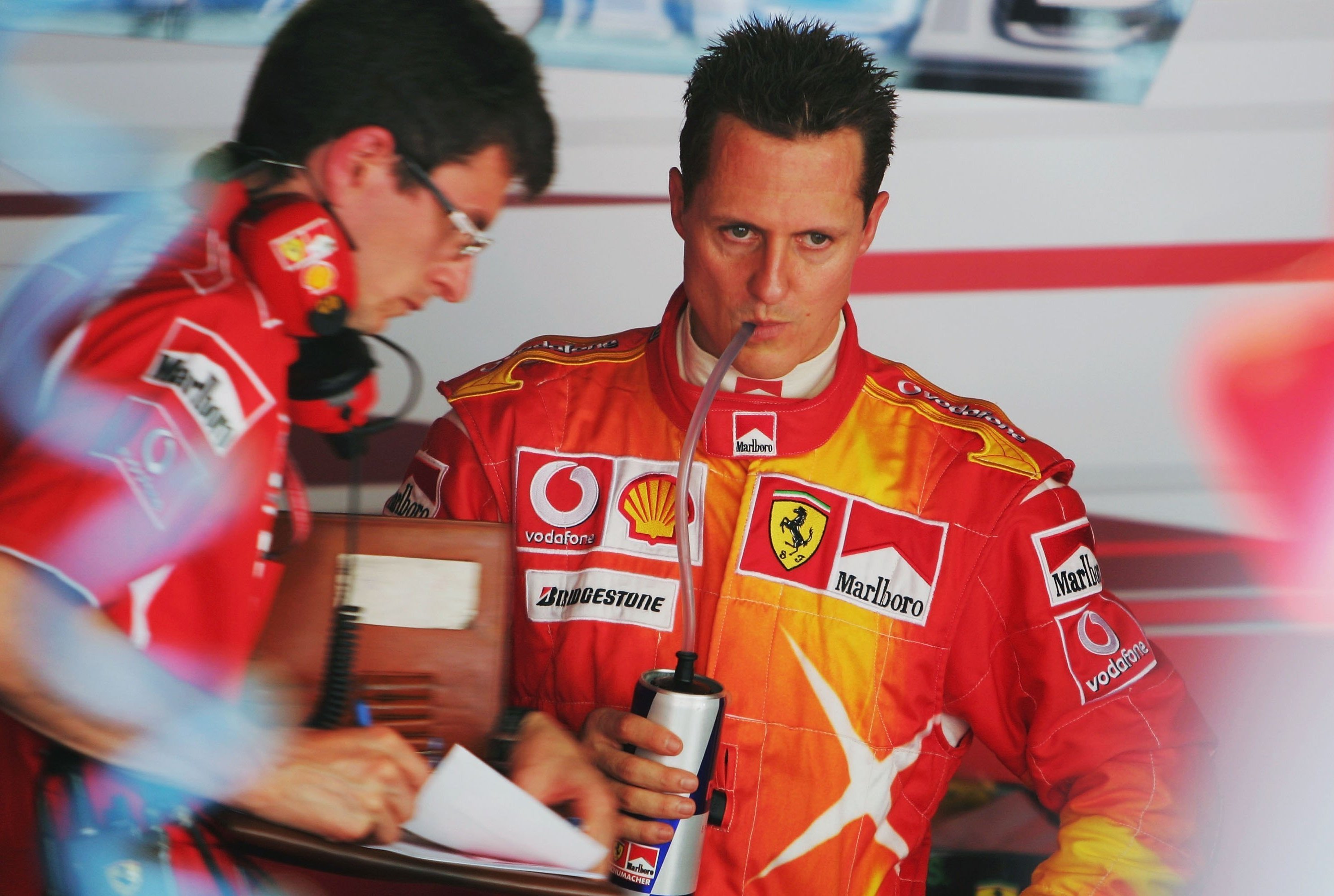 In pictures: Michael Schumacher's stunning special Ferrari suit for ...