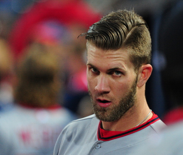 Bryce Harper cuts long hair day after being ejected