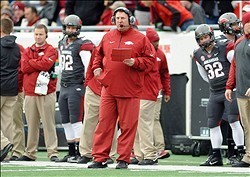 Head coach Bret Bielema