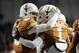 Mike Davis and Case McCoy had plenty to celebrate on senior night, emerging with a 41-16 victory.
