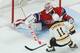 Carey Price makes a sliding save.