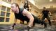 Dean Ambrose works out backstage