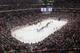 ST. PAUL, MN - MAY 13: The Minnesota Wild and Chicago Blackhawks shake hands following Game Six of the Second Round of the 2014 Stanley Cup Playoffs on May 13, 2014 at the Xcel Energy Center in St. Paul, Minnesota. (Photo by Bruce Kluckhohn/NHLI via Getty