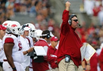 Head coach Bret Bielema