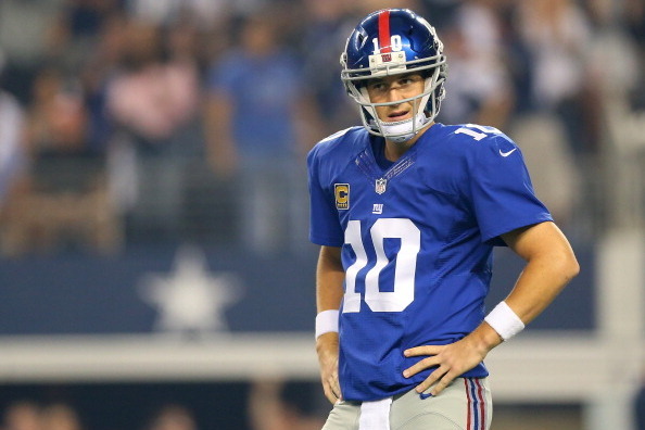 Eli Manning throws three interceptions, Giants fail to clinch