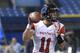 Eastern Illinois quarterback Jimmy Garoppolo was named the offensive MVP for the East-West Shrine Game. He makes his his second all-star appearance for the South team in the Senior Bowl.