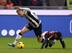 Silvan Widmer battles Milan's Kevin Constant during this week's Coppa Italia action.