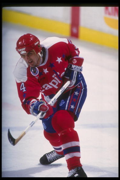 42 Kevin Hatcher - Washington Capitals - 1990-91 Score Hottest and Rising  Stars