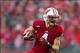 Nov 16, 2013; Madison, WI, USA; Wisconsin Badgers wide receiver Jared Abbrederis (4) during the game against the Indiana Hoosiers at Camp Randall Stadium. Wisconsin won 51-3. Mandatory Credit: Jeff Hanisch-USA TODAY Sports