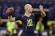 Connor Shaw shows off his arm at the NFL combine.
