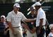 Steve Stricker giving some advice to Tiger Woods last year at Doral.