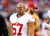 Linebacker Michael Wilhoite will likely start 2014 in NaVorro Bowman's stead.