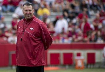 Head coach Bret Bielema