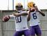 LSU quarterbacks Anthony Jennings (left) and Brandon Harris (right)