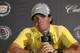 Rory McIlroy hopes to be having a happy press conference next Sunday night.