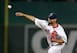 Reliever Edward Mujica could fill in as an option for closer if incumbent Koji Uehara misses significant time this season.