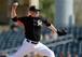 Relief pitcher Carter Capps, who arrived in the offseason via trade, looks to work his way back to the majors after starting this season in the minors.