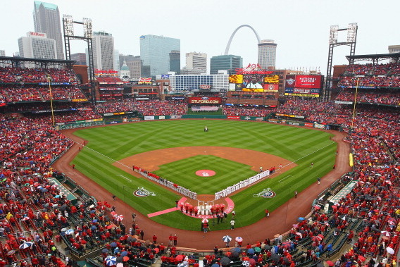 Busch Stadium, home of St. Louis Cardinals, is fifth in American in stadium  ranking