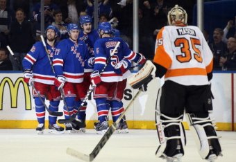 The Rangers have exposed some weaknesses the Flyers have.