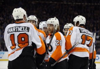 The Flyers reached the playoffs after a slow start to the season.