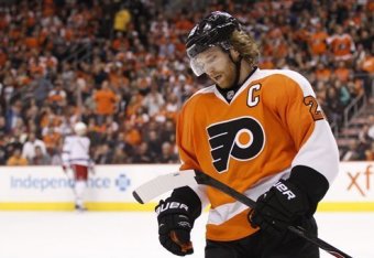Claude Giroux is the Flyers' captain and leader.