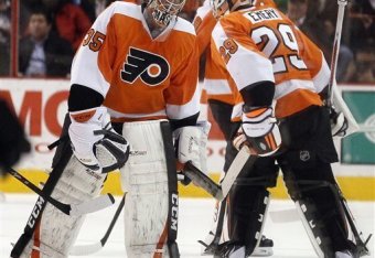 Steve Mason and Ray Emery were the Flyers netminding duo.