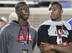 Florida teammates Calvin Ridley, left, and Shawn Burgess-Becker