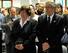Ratzenberger's parents at the service on Wednesday.