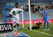 Richmond Boakye celebrates his strike against Getafe.