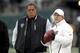 Reggie McKenzie and Mark Davis in deep thought
