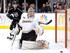 John Gibson earned a shutout in his first NHL playoff game.