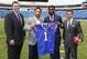 The Buffalo Bills drafted Sammy Watkins (third from left) with their first of seven selections in the 2014 NFL draft.